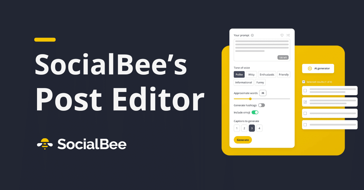 How to use SocialBee's Post Editor