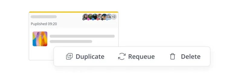 SocialBee post sharing options