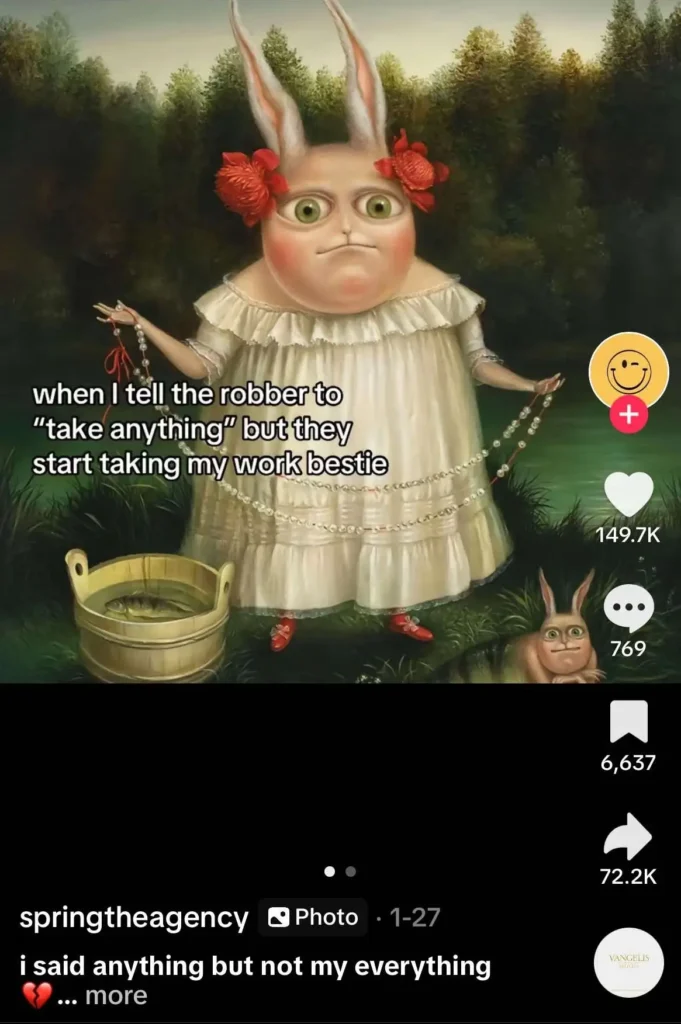 TikTok robber meme