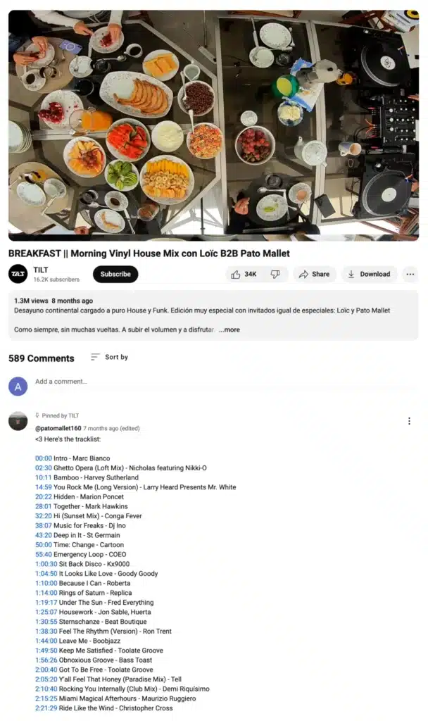 youtube description timestamps