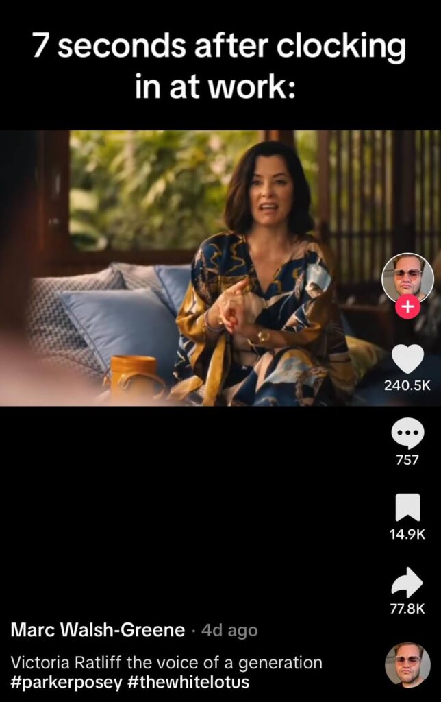White lotus TikTok trend