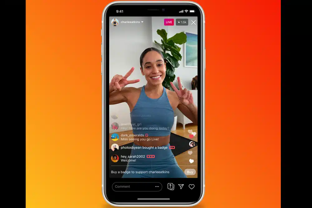 Instagram Live badges for monetization