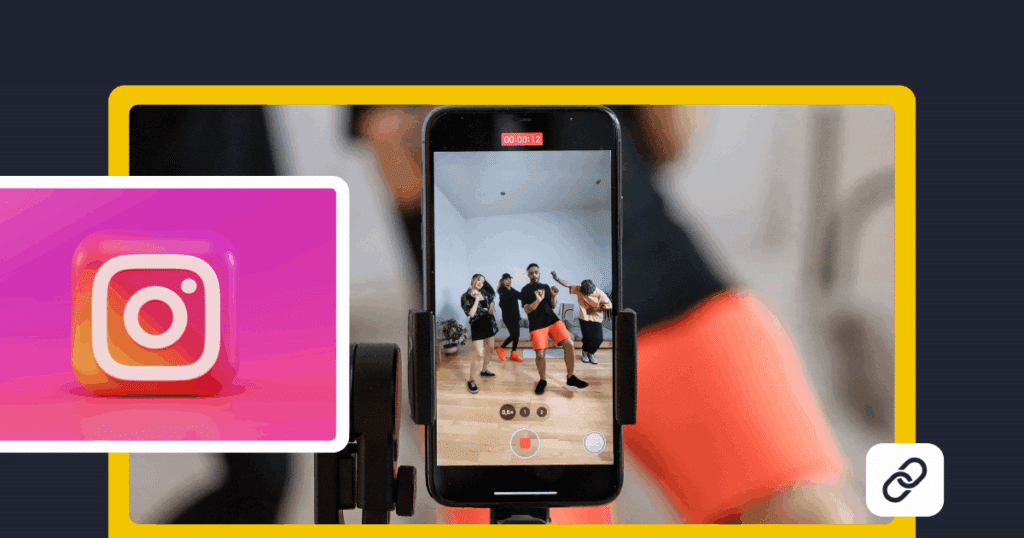 Photo of people shooting video for IG reel content