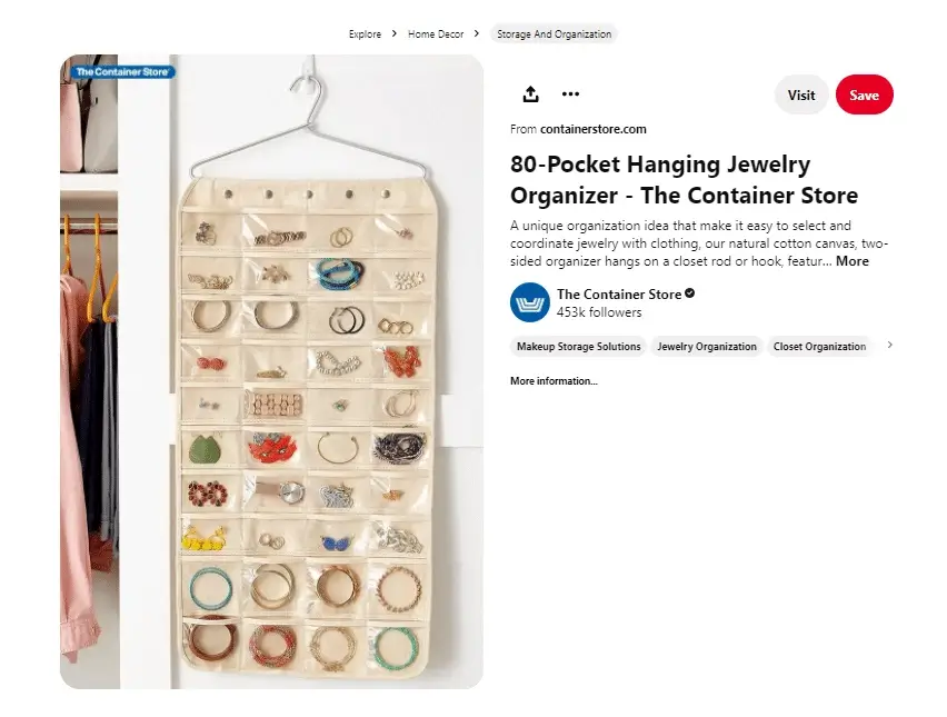 optimized Pinterest post