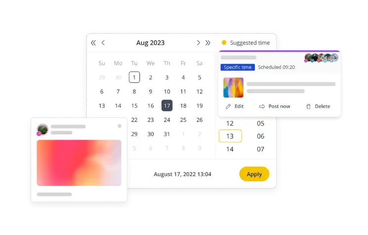 SocialBee Instagram best posting time suggestions
