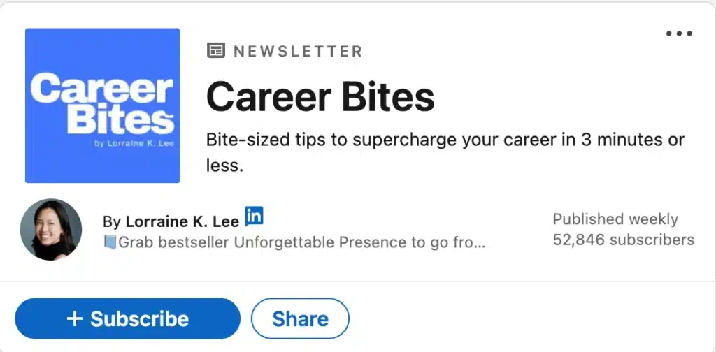 Boletín de LinkedIn titulado