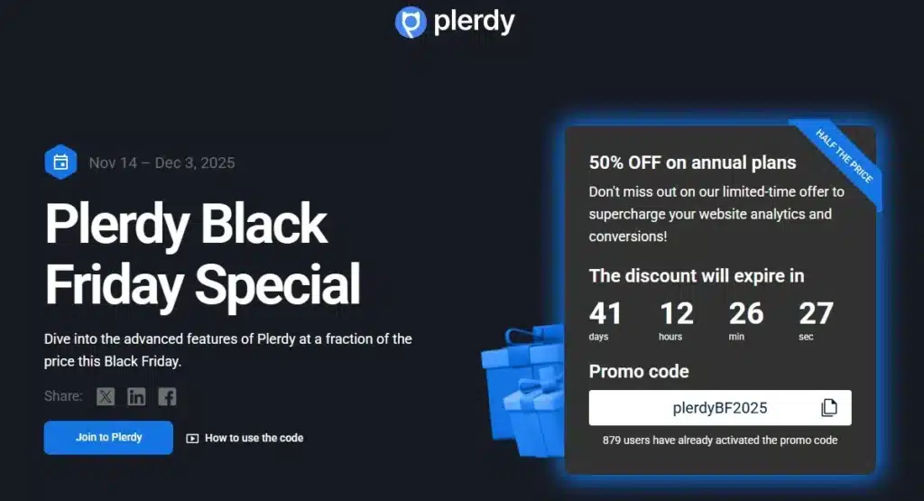 Plerdy Black Friday Deal 2025