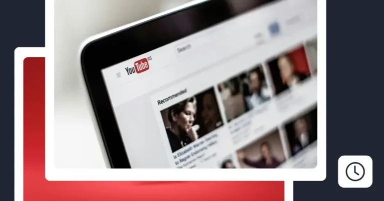 Laptop screen showing the YouTube homepage with recommended videos, representing using a YouTube scheduler to plan uploads.