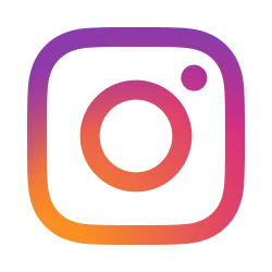 Instagram logo with pink, orange, and purple gradient camera icon